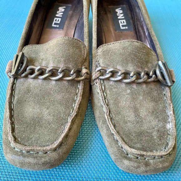 Vaneli Green Cassandra Khaki/Tmoro Suede Women’s Luxury Wedge Heels (Size 7M) - Picture 6 of 16